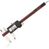 VINCA IP54 Grade Digital Caliper, DCLA-0605 6 Inch/150mm, Inch/Millimeter/Fraction Conversion, Stainless Steel, Large LCD Screen