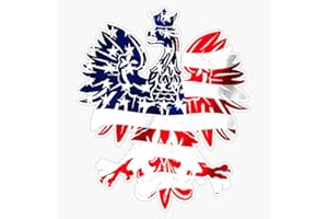 VISION GRAPHICS Dyngus Day Shirt Polish Eagle Usa Flag America Poland Premium Sticker Bumper Sticker Vinyl Decal 5"