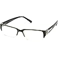 Newbee Fashion - "Aliz" Unisex Clear Lens Sleek Half Frame Slim Temple Fashion Glasses