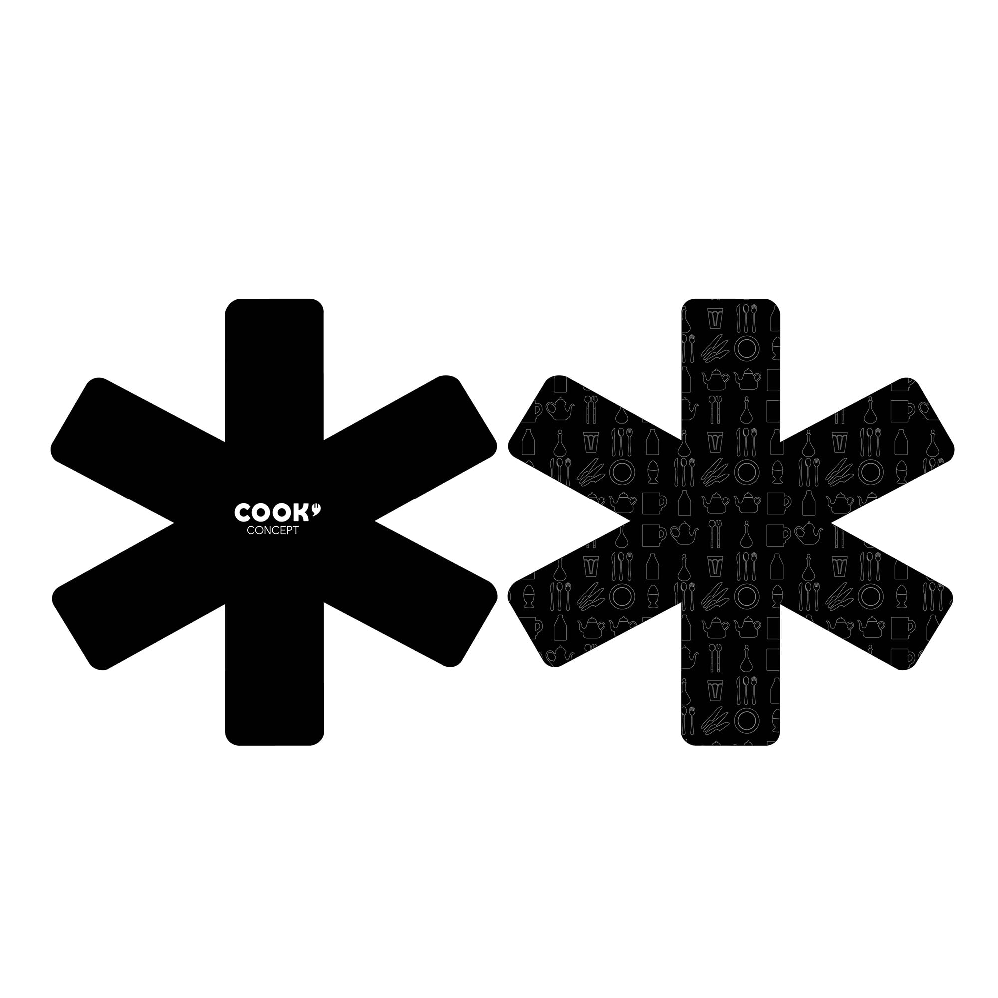 Cuisy kb5469 Protect Frying Pan Felt Brown/Grey/White/Black/Red/Orange/Green/Purple/Beige 37 x 37 x 0 cm, 2 Pieces