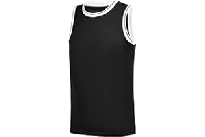 Repawu Youth Blank Basketball Jersey,Boy's Mesh Athletic Basketball Shirts,Blank Basketball Jerseys for Kids XS-XL