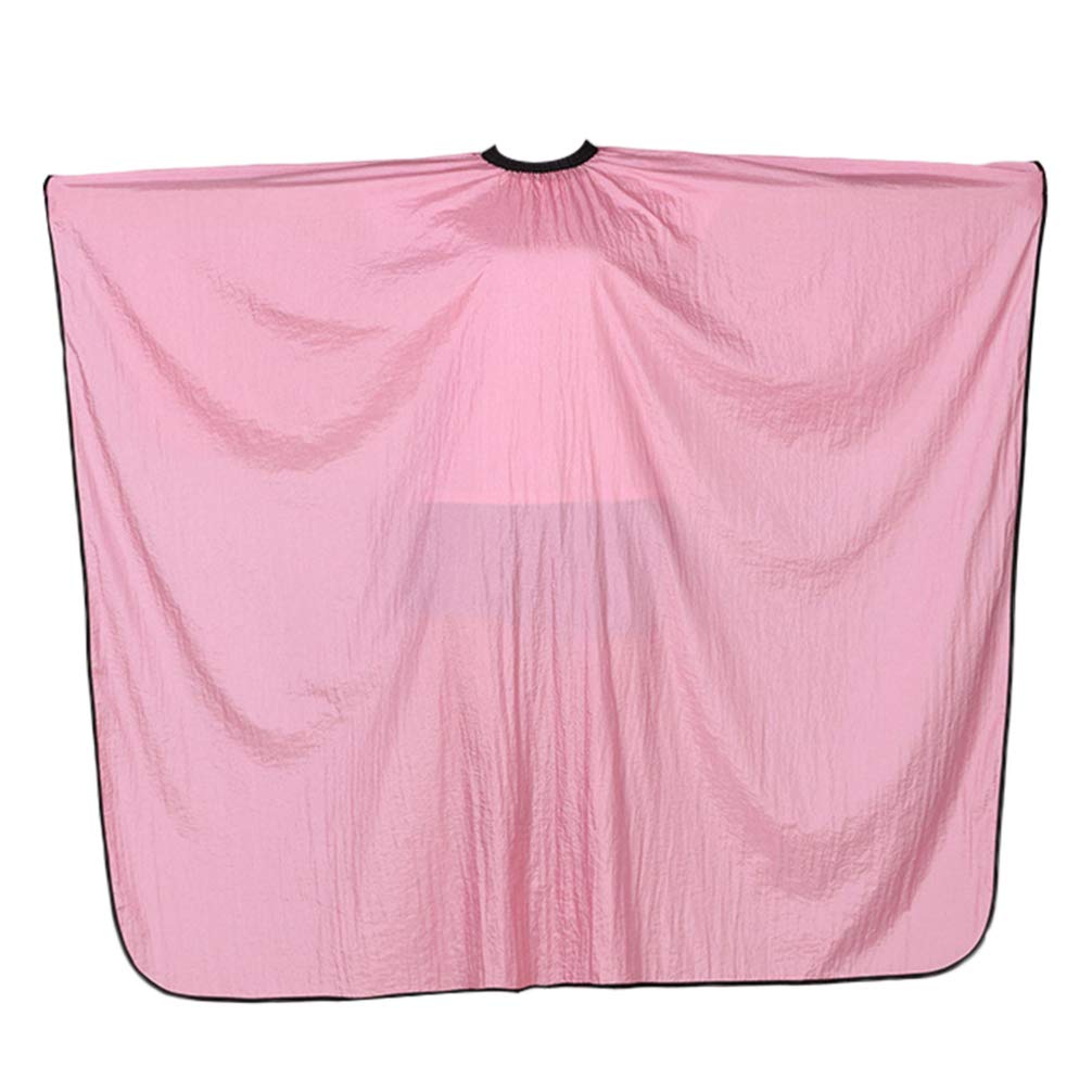 FRCOLOR Hair Cutting Cape Barber Cape Salon Cape Hairdressing Gown Apron Cloth for Women Ladies Home Barbers Salon (Pink)