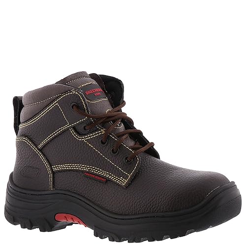 Skechers Men's Burgin-Tarlac Industrial Boot, Brown, 11 Wide