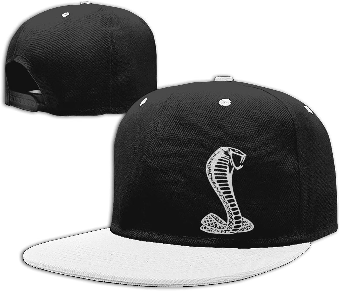 White Mustang Cobra Hip Hop Baseball Caps Adjustable Snapback Hat Men Woman