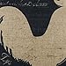 LINKWELL 18x18 inches Vintage Farm Rooster Burlap Pillowcase Cushion Cover CC1246