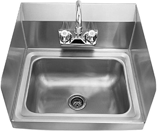 Sink Hand Washing Bracket Stainless Steel Faucet Side Splashes