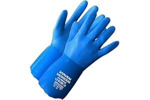 FORCEFIELD Triple-Dipped PVC Coated Glove, Cold & Wet Softness, Abrasion/Chemical/Oil Resistant, Rough Finish Wet Grip