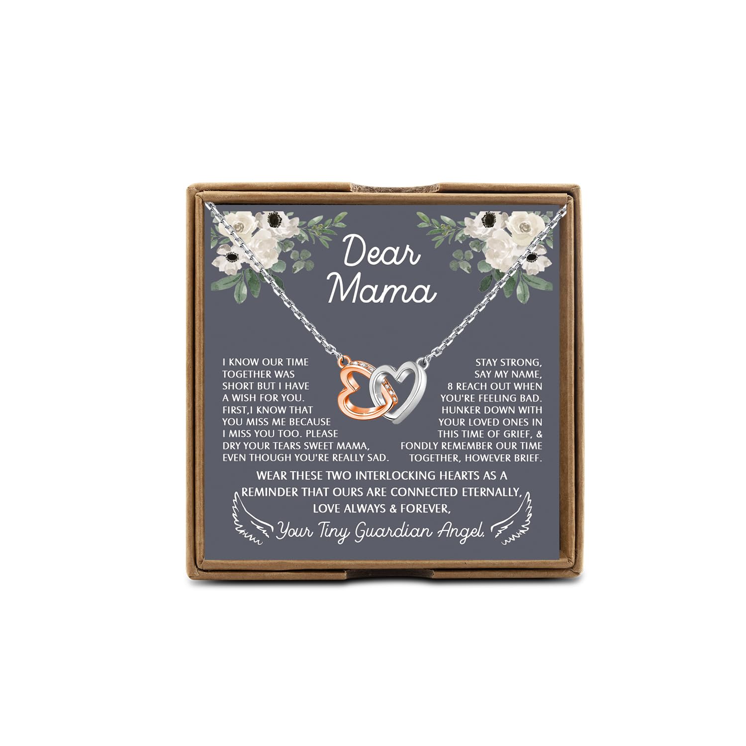 PYOUL Loss of Baby Sympathy Gifts, Miscarriage Necklace, Loss Bereavement Necklace for Mothers, Losing Child Gift, Sympathy Gift for Women Mother Mom (Tiny Guardian Angel N)