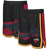Outerstuff Miami Heat Youth Boys Size Fade Away Team Logo Basketball Shorts