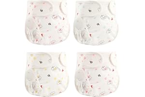 OHIJGN Reborn Baby Dolls Diapers for 17-22 inch Newborn Doll- 4-Piece Pack