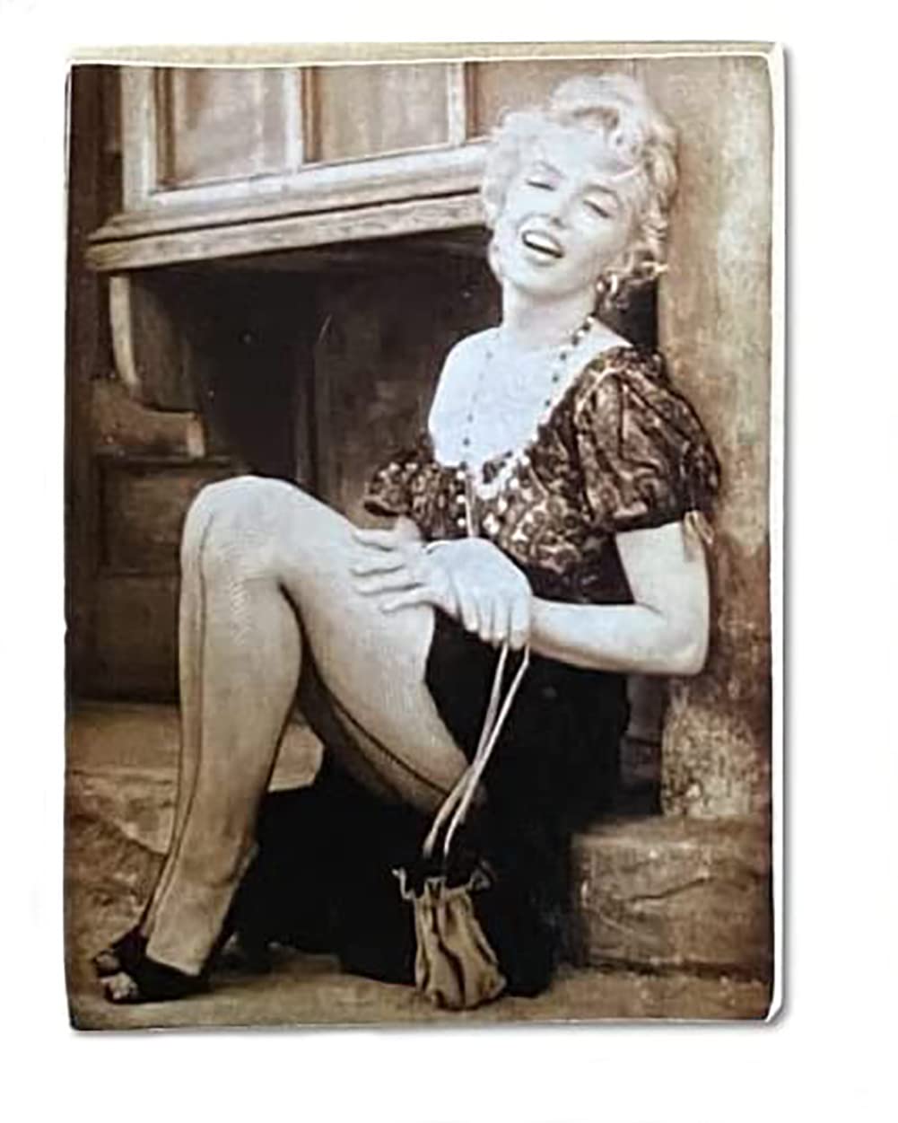 Kustom Art Magnet (magnet) Series Famous Actors Marilyn Monroe Vintage Style for Refrigerator/Garage/Bar Wood Print 10x6cm