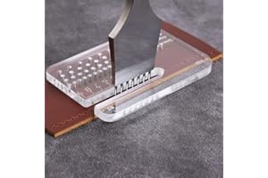 Leather Craft Punching Tools, Stitching Aid Plate for Surface Protection, Leatherworking Perforation Accessories