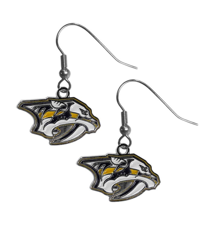 Siskiyou NHL Nashville Predators Chrome Dangle Earrings