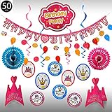 Birthday Decorations for Kids - Birthday Party Supplies for Girls and Boys All in One Pack - Light Blue by K-F Decorations