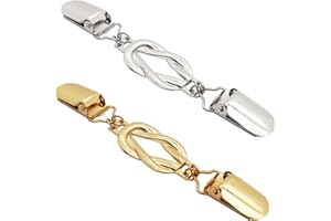 2 Pcs Waist Cincher & Shirt Clip Retro Dress Cinch Clips for Shawl,Cardigan,Sweater,Clothes & Pant Tightener Clip