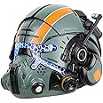 ACEGUARDER Black Resin Helmet Men Death Soldiers Full Face Mask Halloween Cosplay Costume for Adults Collctibles