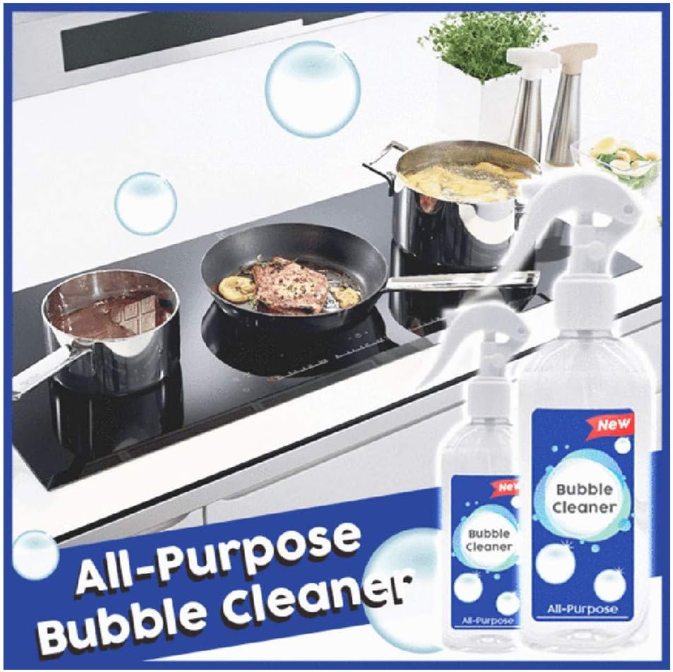 Swyss 200ml All-Purpose Bubble Cleaner Kitchen Grease Cleaner Multi-Purpose Foam Cleaner (1 x Cleaner)