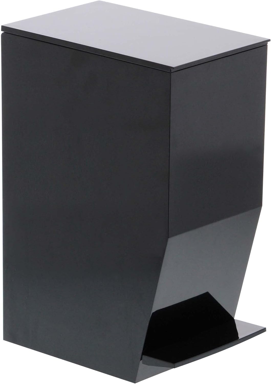 Small Sleek Sanitary Trash Can with Pedal, Rubbish Bin