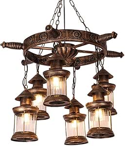 PPPLLLUUU Lámparas de araña,Lámpara de araña LED Sala de Estar Antigua