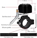 Greallthy Full Metal Bike Bell 80dB 22.2-31.8mm 7 Colors Brass Alloy view 5