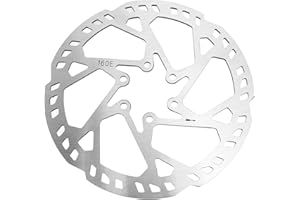 UPALDHOU Bike 160mm Disc Brake Rotor, Stainless Steel 2.3mm Thick SUS410 6 Bolts Disc Brake Rotor, Compatible with Various Br