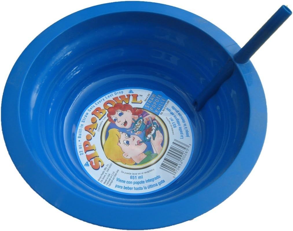  | Arrow Plastic Sip-A-Bowl 22 oz, Assorted Colors - Pack of 4: Cereal Bowls