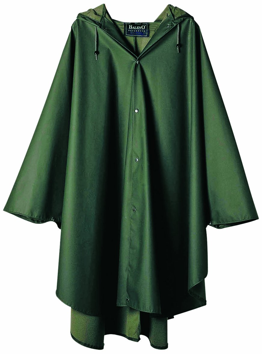 Baleno Men's Ouragan Rain Poncho - khaki,L/XL