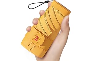 Moorrlii Travel Mini Umbrella for Purse With Case - Small Compact UV Protection Sun-Lightweight Tiny Pocket Umbrella for Women, Girls
