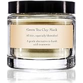 evanhealy Green Tea Clay Mask for Face and Skin, Montmorillonite | This deep-action cleansing mask uses organic matcha to exfoliate and clarify, suitable for oily, normal, or dry skin types.