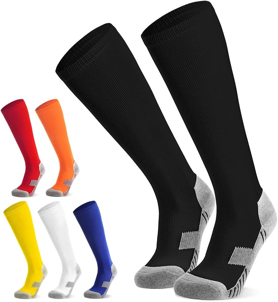 Kids Youth Football Socks for Children Boys Girls Cushion AntiSlip