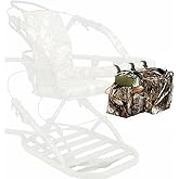 Shangyuan Tree Stand Hunting Bag, Hunting Fanny Pack for Treestands Climbing, Waterproof Camouflage Hanging Storage Bag for Treestand Platform Saddle, Hunting Gear Accessories