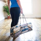 Yoga-Mad Deluxe Yoga Kit Bag Blue Full Zip Carrier with Pockets view 8