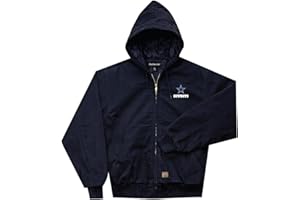 DUNBROOKE NFL Cumberland Canvas Quilt Lined Hooded Jacket