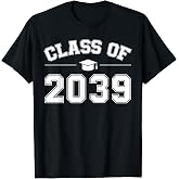 Class of 2039 Grow with Me First Day of School Graduation T-Shirt