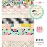 Crate Paper 683290 Paper Pad, Flea Market, 6-Inch x 6-Inch, 36-Pack