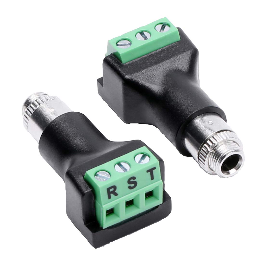 3.5mm Stereo Female terminal block panel mount connector 2 pack