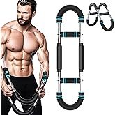 Twister Arm Exerciser,Adjustable Spring Workout Bar, Forearm Triceps Chest Enhanced Exercise Strengthener,Portable Home Fitness Equipment