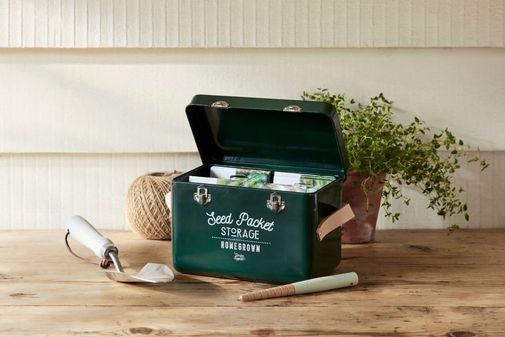 Burgon & Ball Seed Packet Storage Tin, Frog Green, M - Image 4