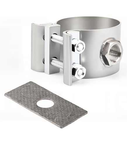 Kit De Disipador De Calor Para Sensor De Oxígeno O2 | Acero Inoxidable M18x1.5 Con Bung Y Enchufe | RPM S5P2