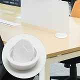 LAMXD 2 Pcs Desk Grommet Cable Organizer PC Computer Wire Hole Cover 60mm White view 4
