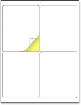 white sticker printing