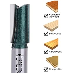 MNA 16mm (Dia.) Double Flute Straight Bit with