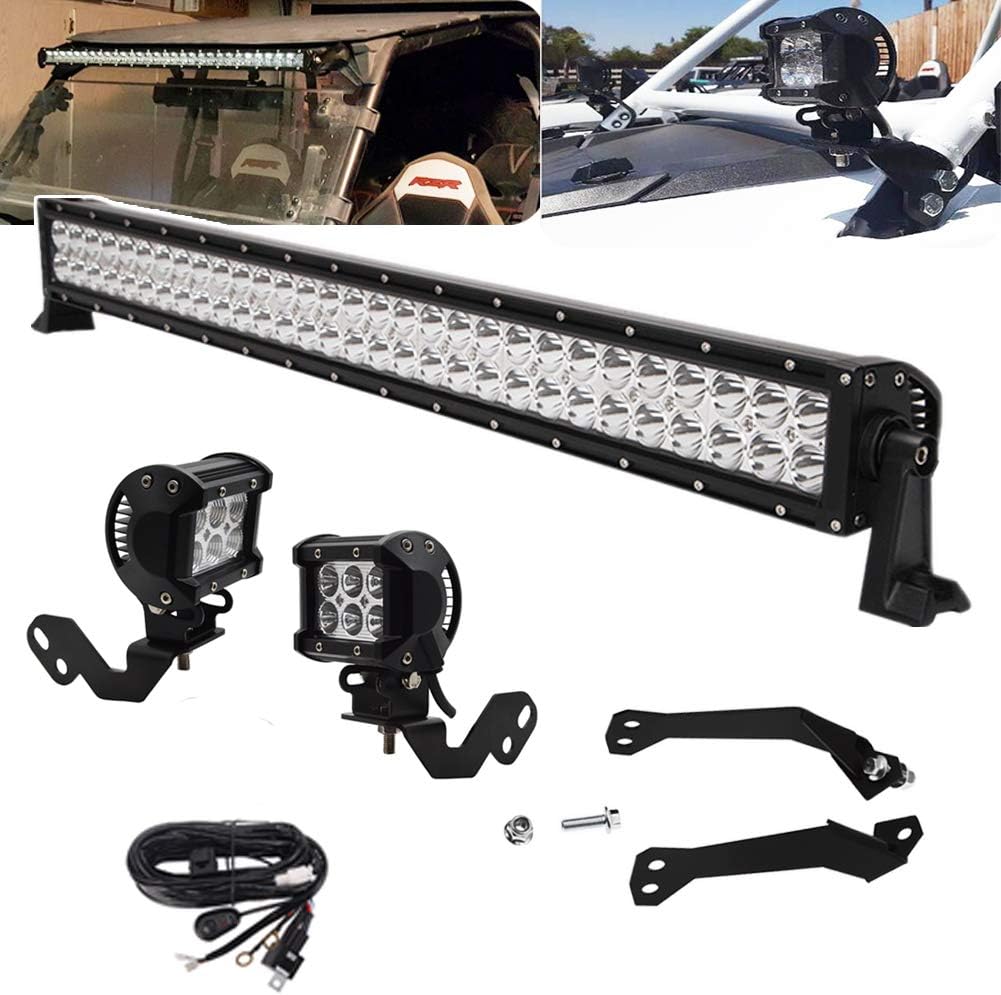 30 in 180W LED Straight Light Bar Below Roof & Side Pillar
