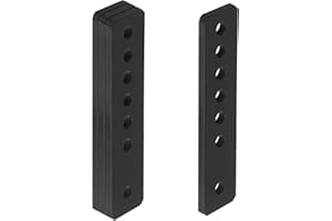 eoere 2 Pair 9" Long x 2" Wide Heavy Duty Adjustable Shackles for Trailers Leaf Spring, 1/4" Thick