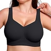 ProKloud Jelly Bras for Women No Underwire Wireless Bra with Support and Lift Full Coverage Plus Size Comfy Seamless Bra