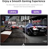 NexiGo 17.3" 144Hz Portable Gaming Monitor FHD IPS Computer Display Type C HDMI view 2
