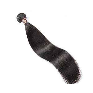 HAIR Brazilian Straight Human Hair 100% Remy Hair Weave Bundles 1/3/4 PCS Natural Black 10"-28" Inch,18 18 18 18,Natural Color