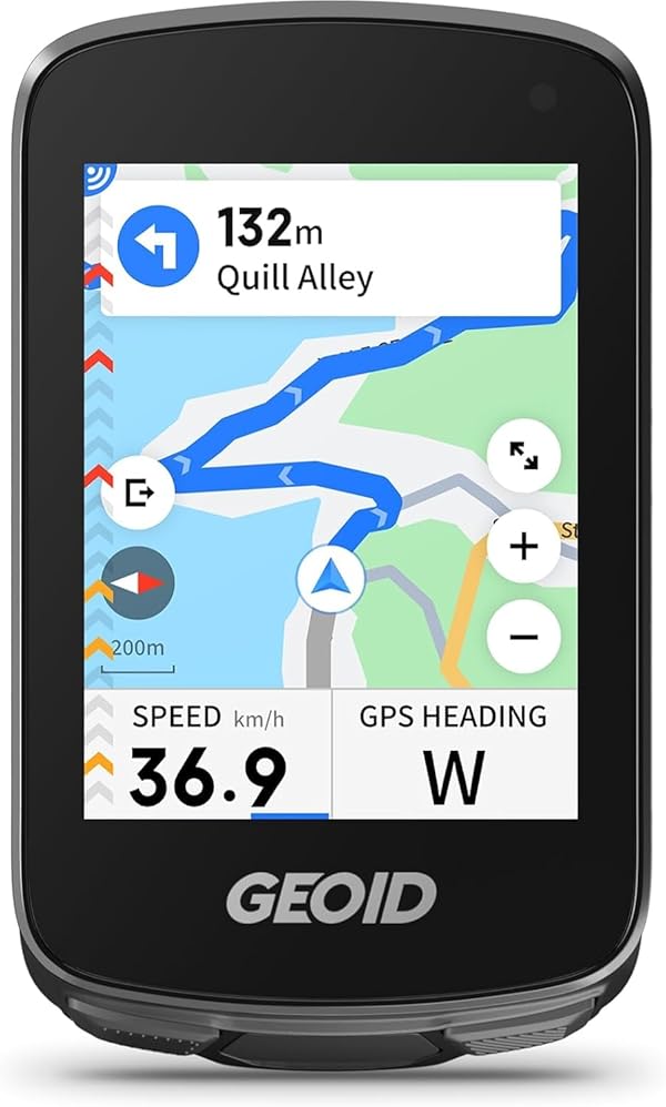 GEOID CC700 Pro GPS Fahrradcomputer mit 2,8 Zoll Touchscreen Farbbildschirm – Kabelloser Fahrradtacho mit Karten-Navigation, ANT+ & Bluetooth, IPX7 wasserdicht, 15-25 Std. Akkulaufzeit