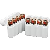 Protect Your Power - Slimline AA Battery Case, Compact Durable TPU Organizer for Safe Storage & Home Organization – 2-Pack (H