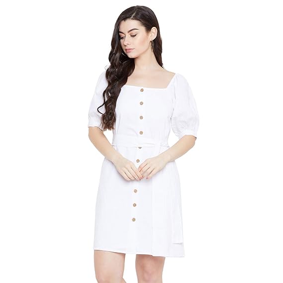 amazon white linen dress